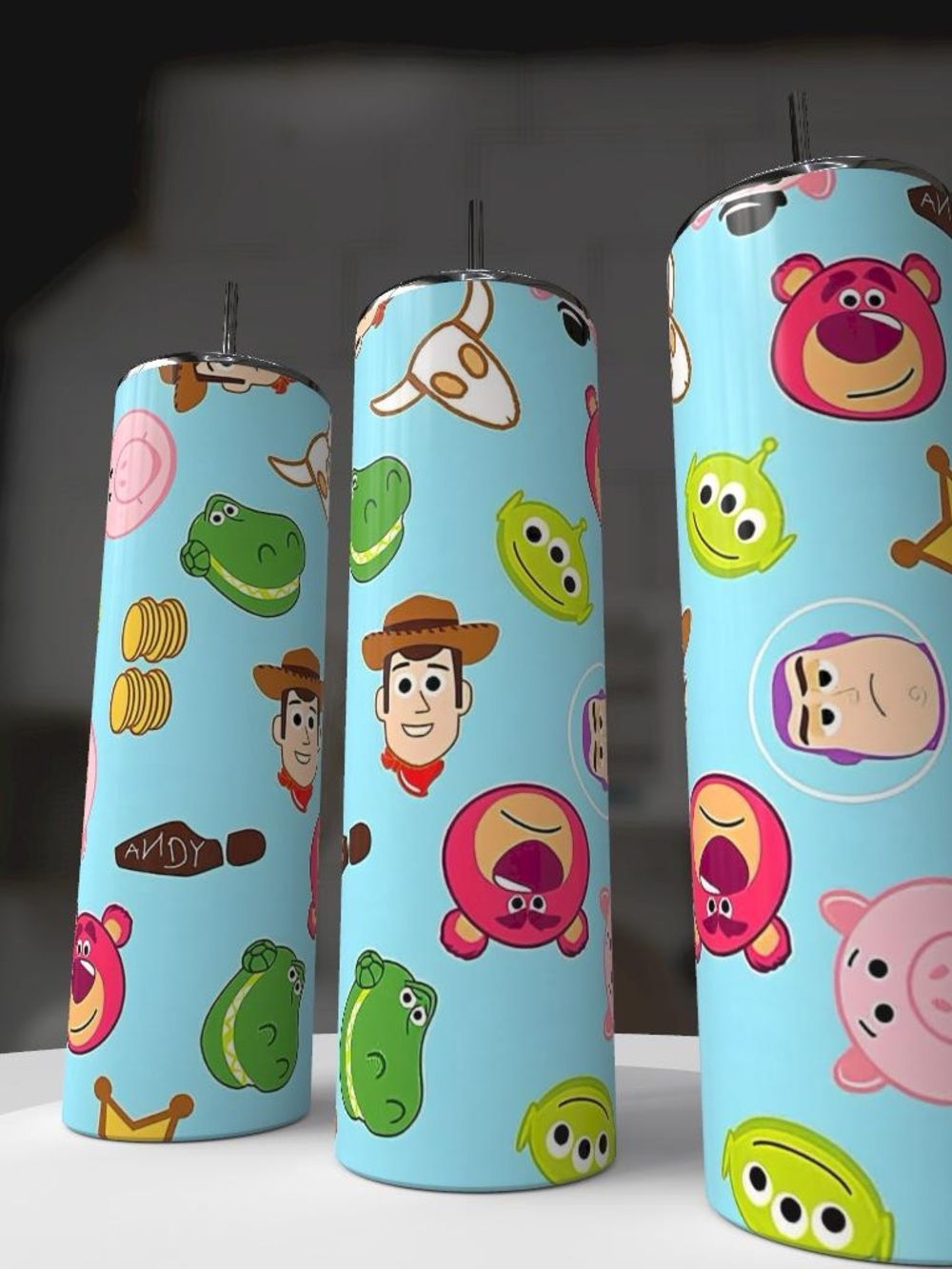 Toy Story Characters Blue Pendant Lamp Shade - Unbranded
